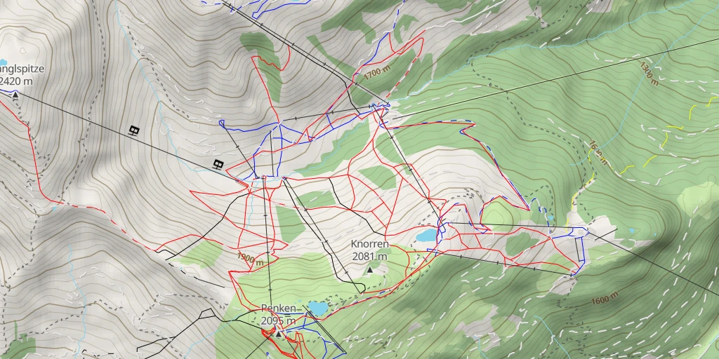 Map of the trail for Kletterparcour