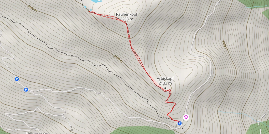 Map of the trail for Zillertaler Höhenstraße - Zillertaler Höhenstraße