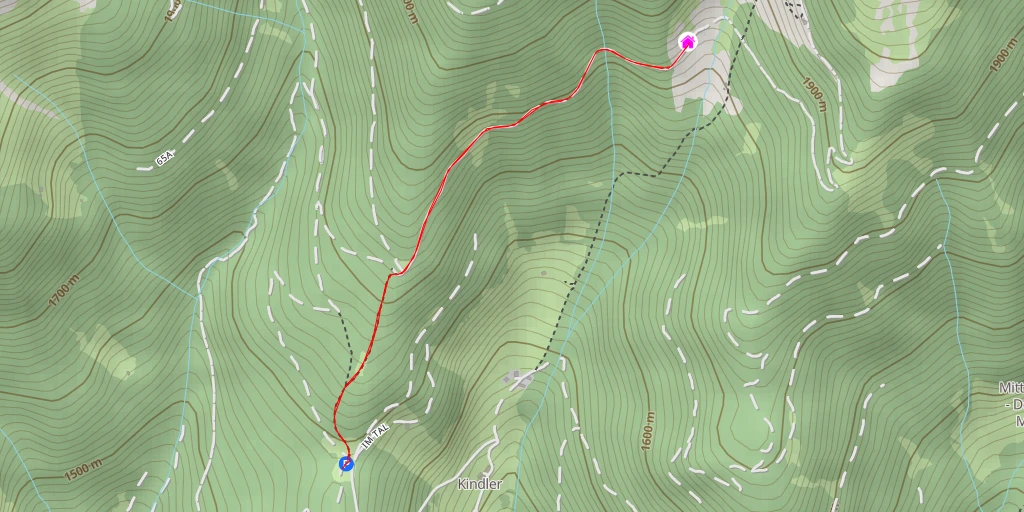 Map of the trail for Moarhofalm