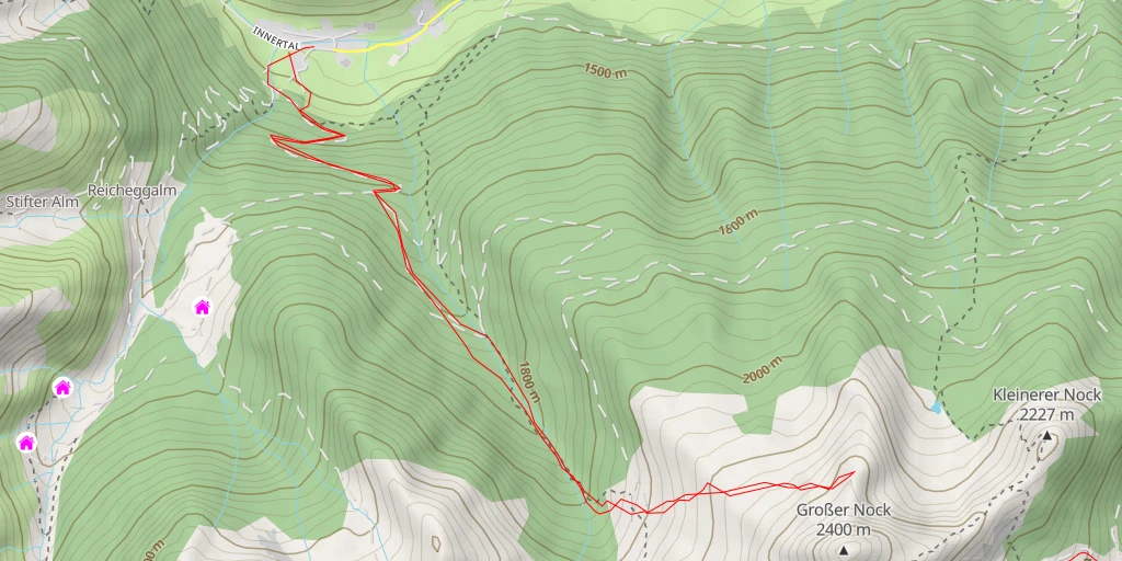 Map of the trail for Gall Depuis Weissenbach