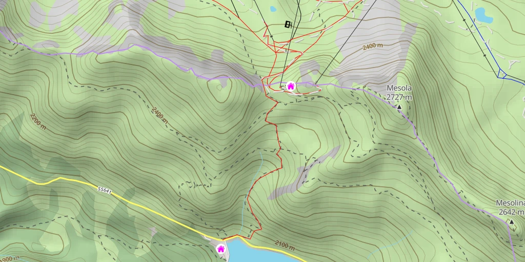 Map of the trail for Carpazza - 698