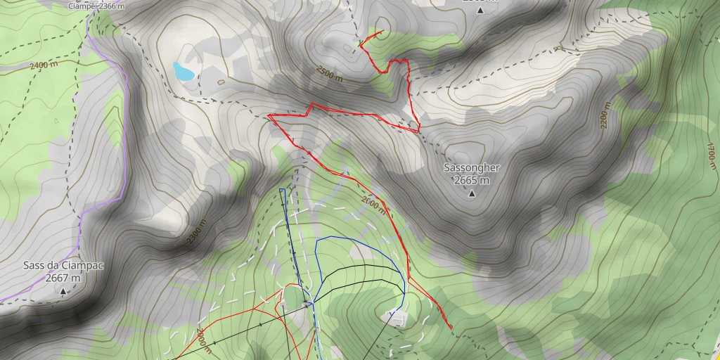 Map of the trail for 5 - 5