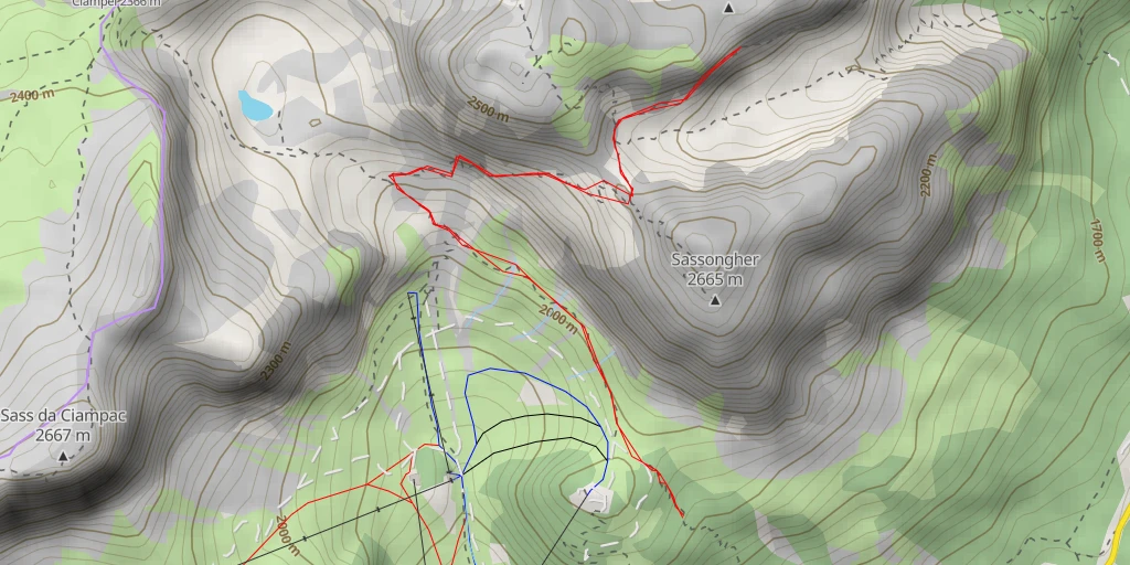 Carte de l'itinéraire :  Para da Giai