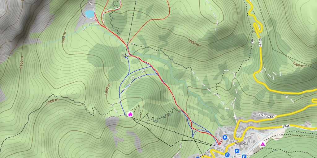 Map of the trail for Lichtenfelser Weg