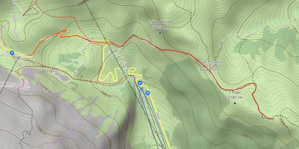 Map of the trail for 635