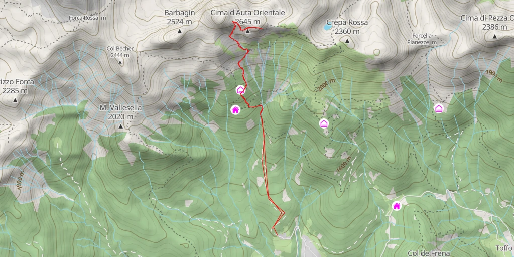 Carte de l'itinéraire :  Franzedàz