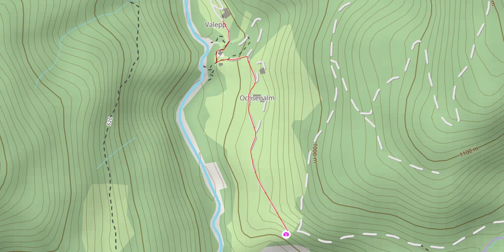 Map of the trail for Johannesbrücke