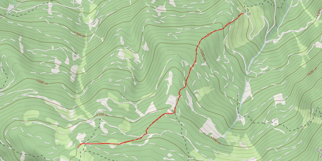 Map of the trail for Moosener Kaseralm - St. Lorenzen - San Lorenzo di Sebato