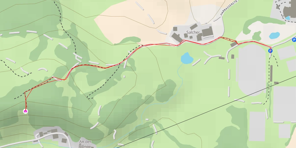 Map of the trail for St. Lorenzen - San Lorenzo di Sebato