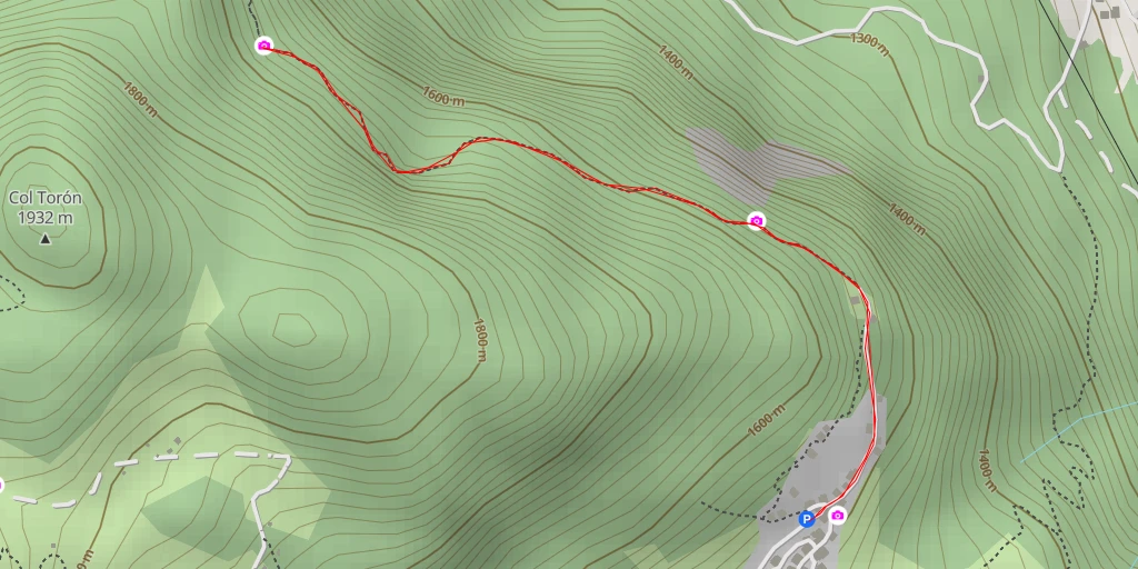 Map of the trail for Pausa de Sephora - Rocca Pietore