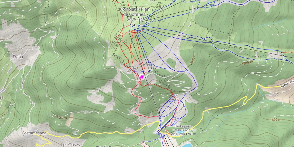 Carte de l'itinéraire :  Bruneck - Brunico