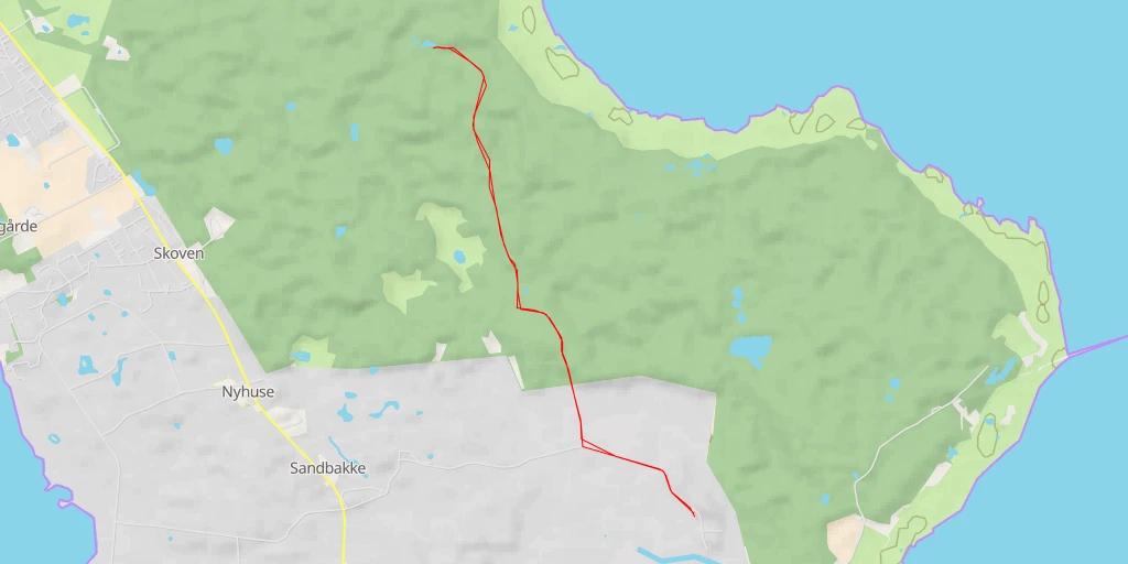 Map of the trail for Strandvej - Strandvej