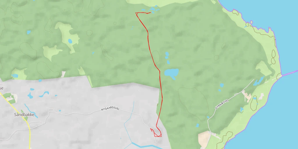 Map of the trail for Strandvej - Strandvej