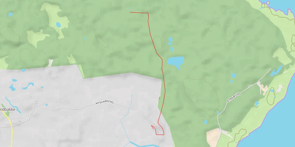 Map of the trail for Ørnekulsvej - Ørnekulsvej