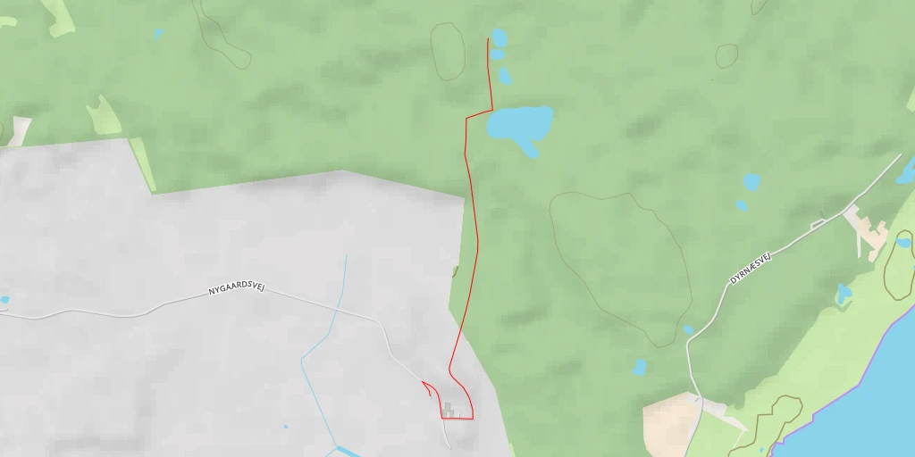 Map of the trail for Øllemosevej - Øllemosevej