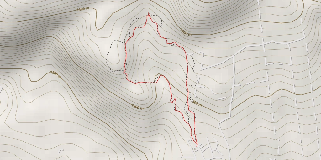 Map of the trail for Gunung Kedungsongo