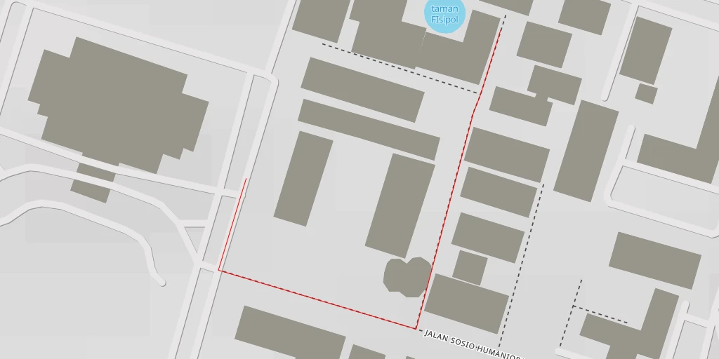 Map of the trail for taman FIsipol