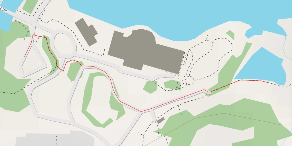 Map of the trail for 大埔滘新圍公廁 Tai Po Kau San Wai Public Toilet - 紅林路 Hung Lam Drive - 大埔區 Tai Po District