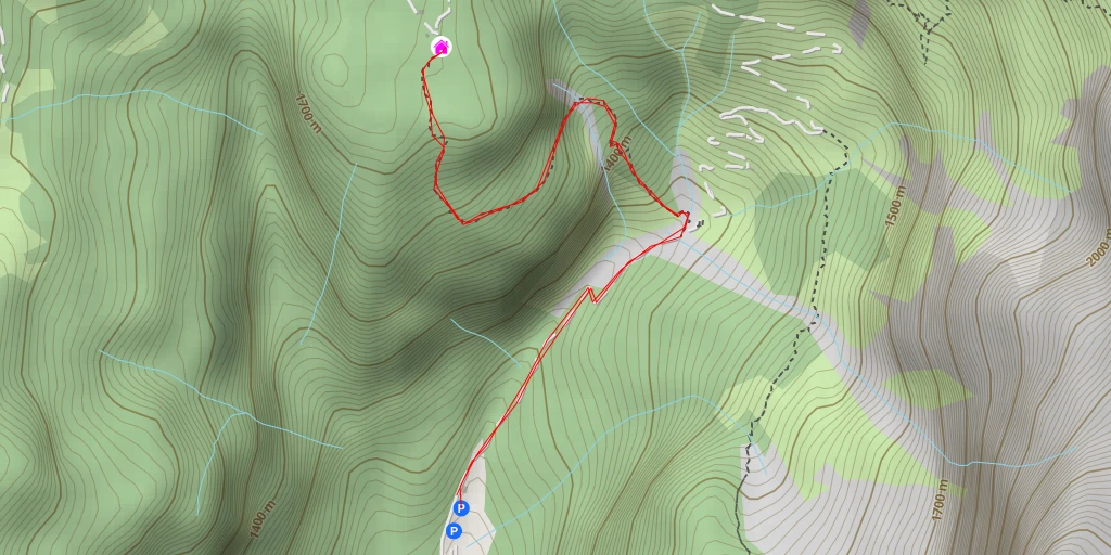 Map of the trail for Rifugio Mario Vazzoler
