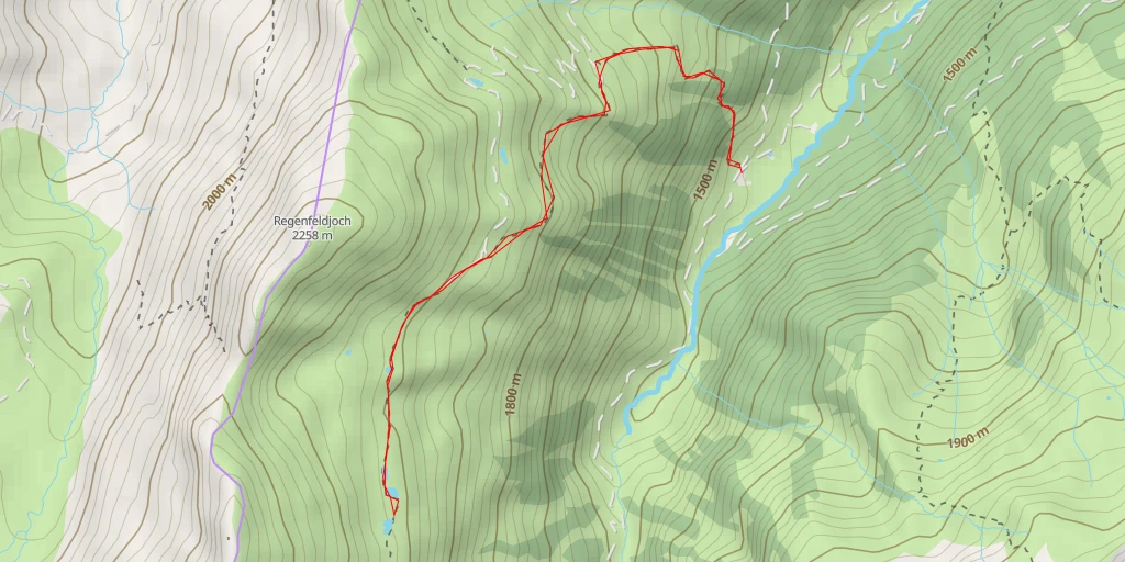 Map of the trail for Oberkaralm