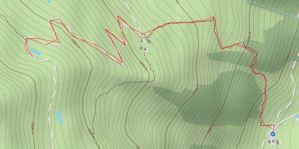 Map of the trail for Foisachalpe - Langer Grund