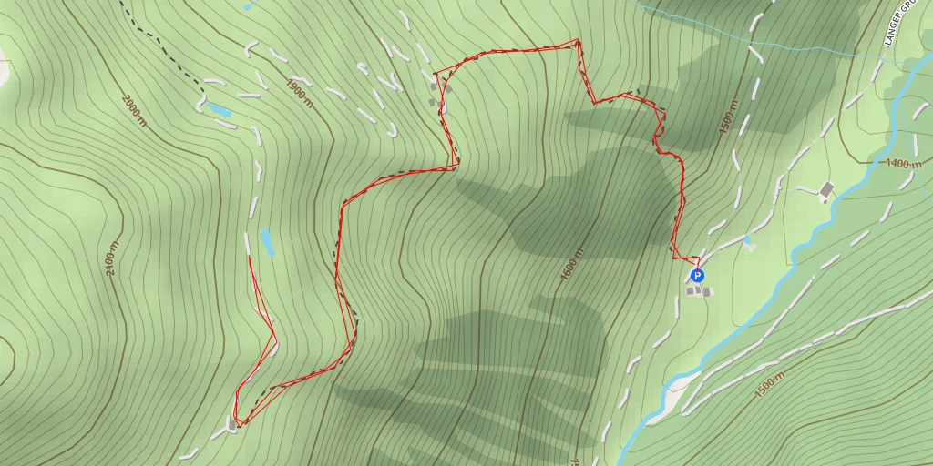 Map of the trail for Foisachalpe - Langer Grund