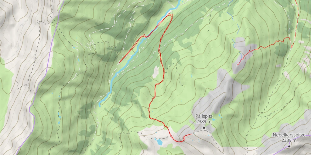 Map of the trail for Ochsenkopf Wanderweg