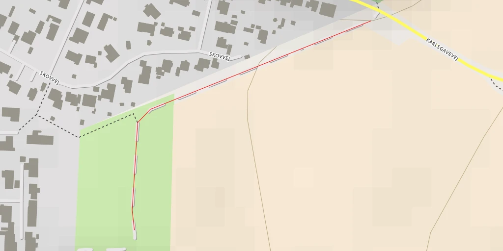 Map of the trail for Maglehøj