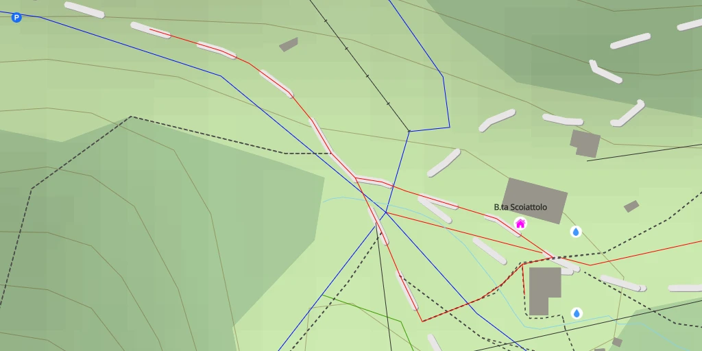 Map of the trail for Baita Scoiattolo