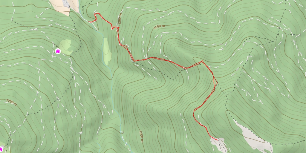Map of the trail for Malga Brusada - Brunstalm
