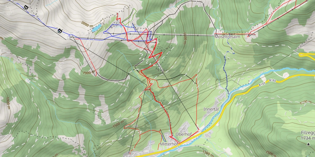 Map of the trail for Nöckentalblick