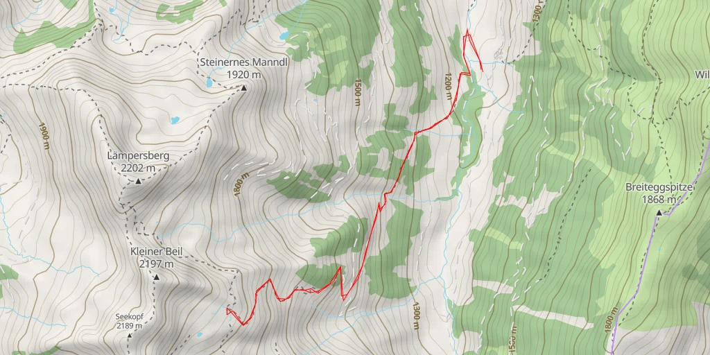 Carte de l'itinéraire :  Wildschönau