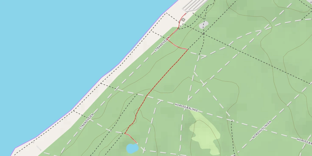 Map of the trail for Bremerholms Kær