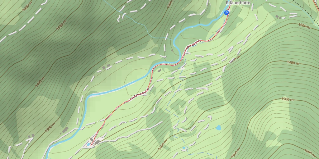 Map of the trail for Schattseit-Erlau - Langer Grund