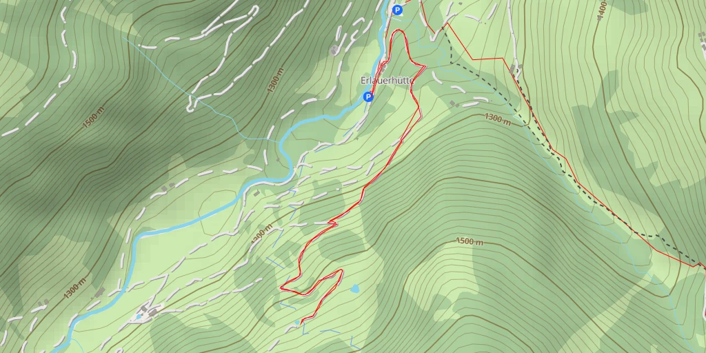 Map of the trail for Langer Grund - Langer Grund