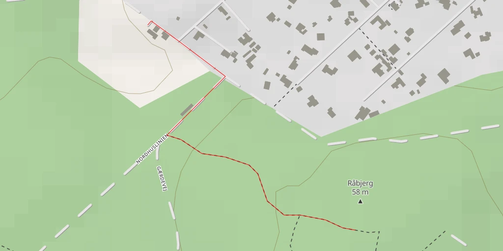 Map of the trail for Råbjerg