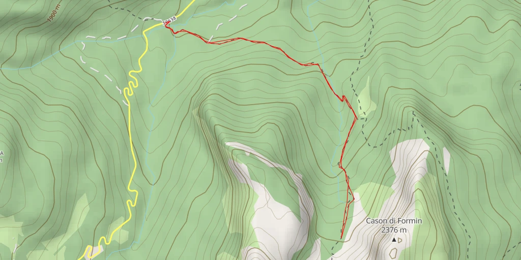 Map of the trail for Torrione dell'Abete