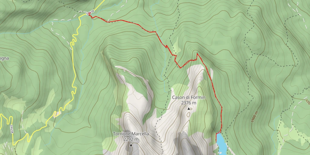 Map of the trail for Ago Iinglese