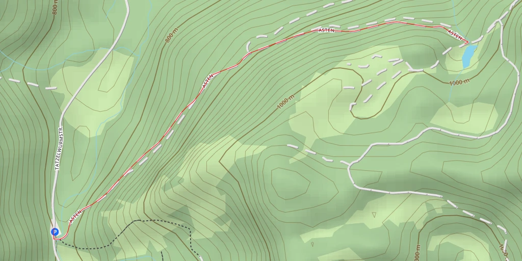 Map of the trail for Asten - Asten