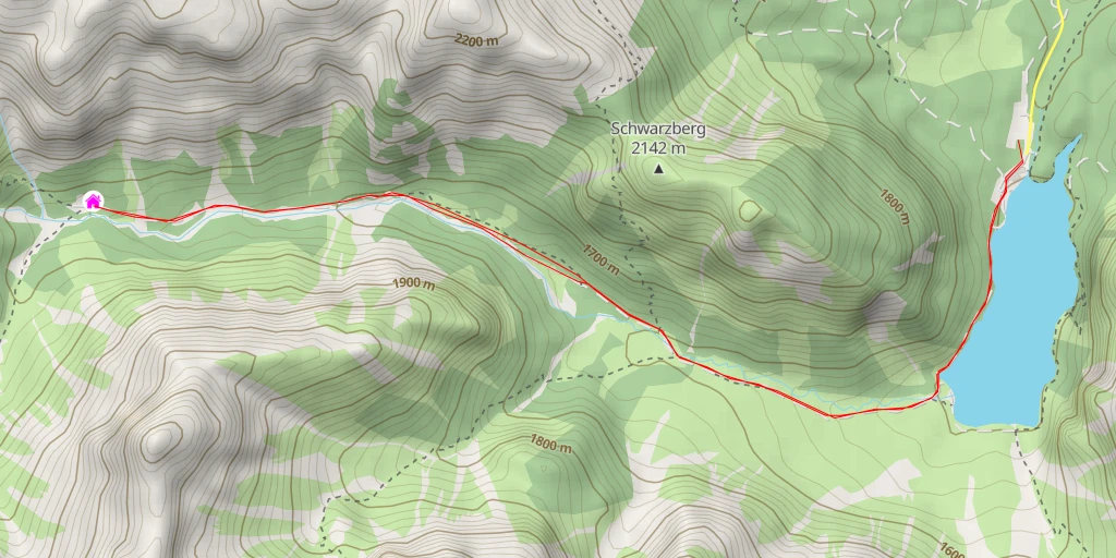 Map of the trail for Alter Kaser