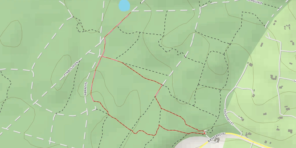 Map of the trail for Fynbolinien - Fynbolinien