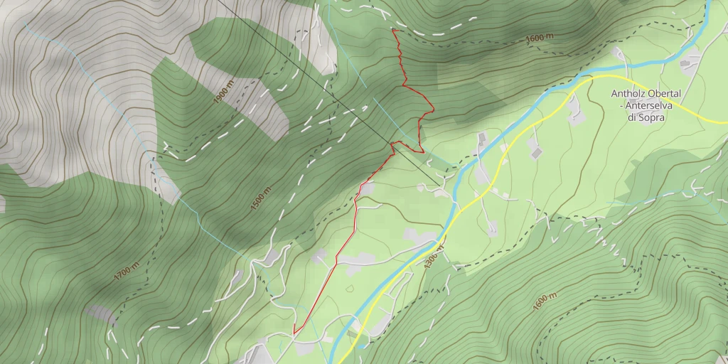 Carte de l'itinéraire :  Schwörzalm - Rasen-Antholz - Rasun-Anterselva