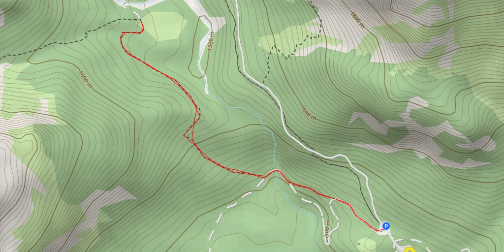 Map of the trail for Cason d'Antruiles