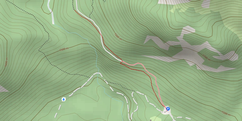 Map of the trail for Torrente Boite