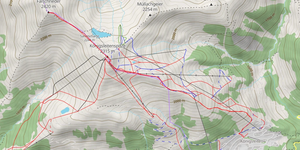 Map of the trail for Falschriedel