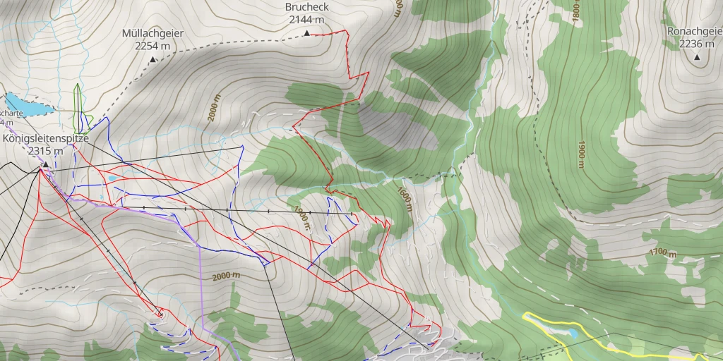 Map of the trail for Brucheck