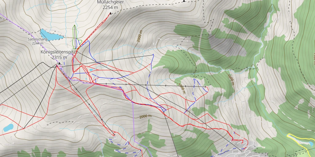 Map of the trail for Müllachgeier