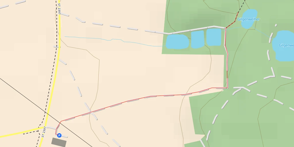 Map of the trail for Gilgenweiher