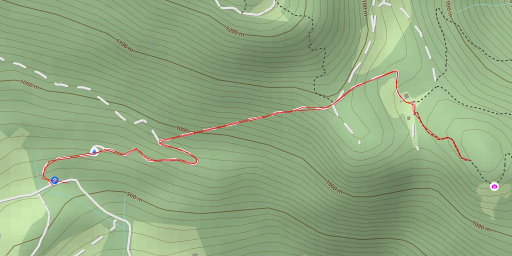 Map of the trail for Riedleiten