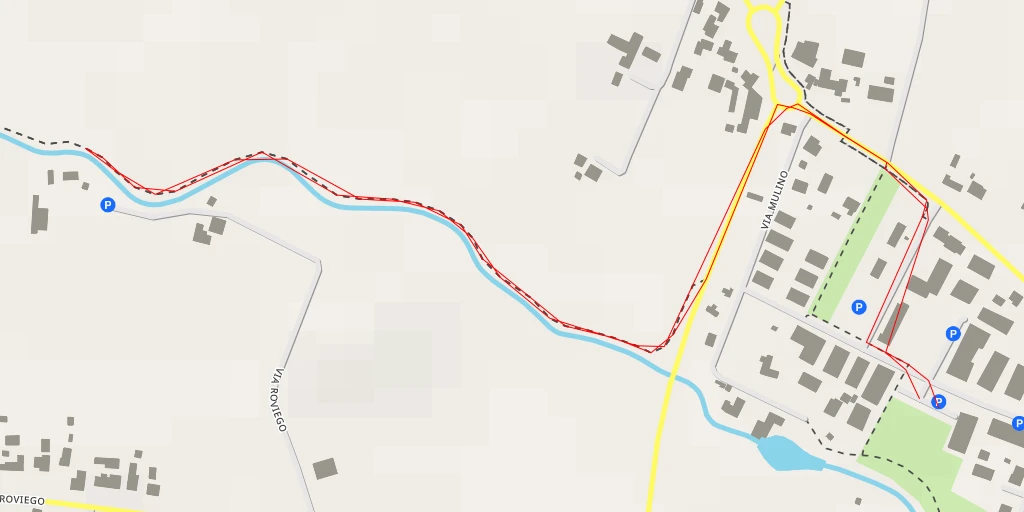 Map of the trail for Via Roviego